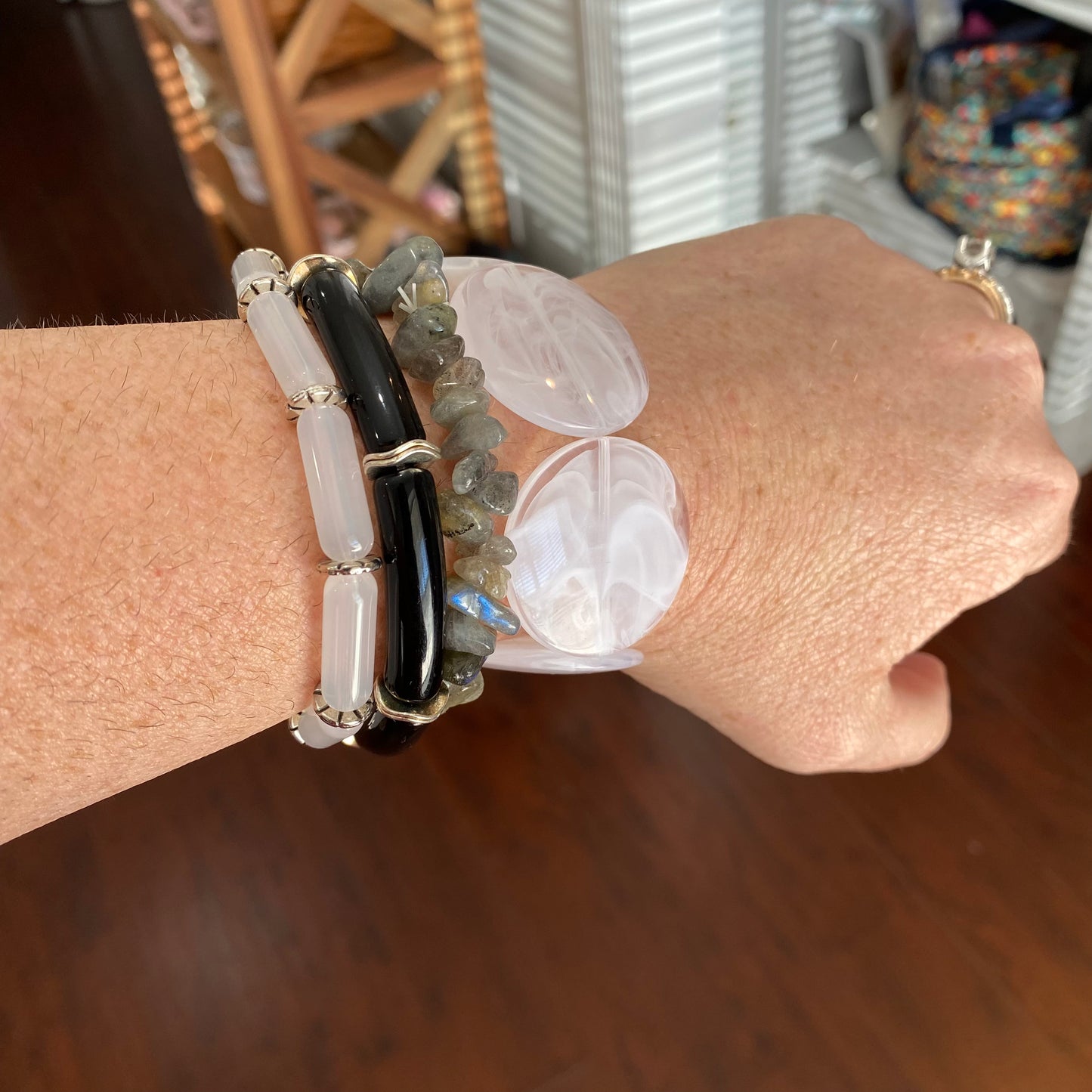beetlejuice bracelet stack