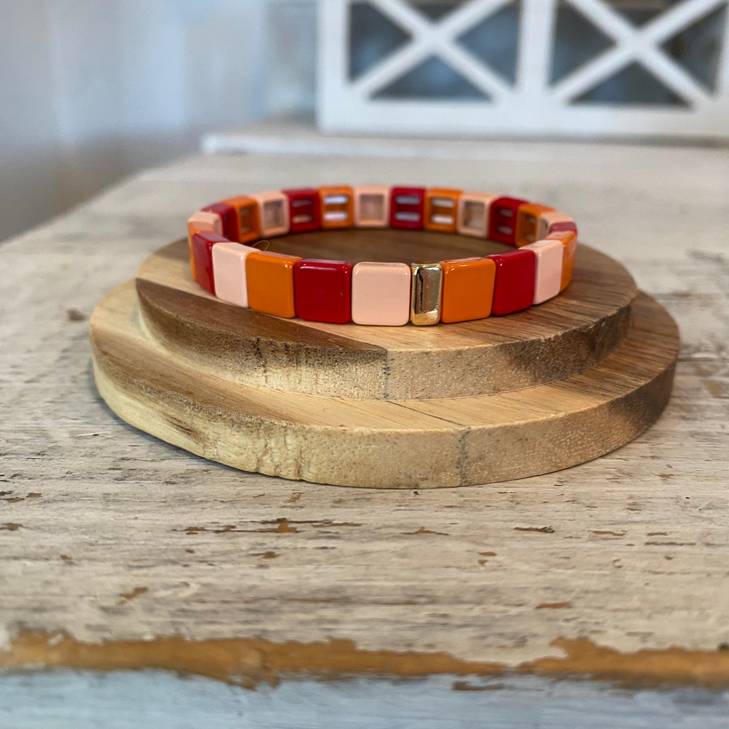 enamel square multi-color bracelets (multiple options)