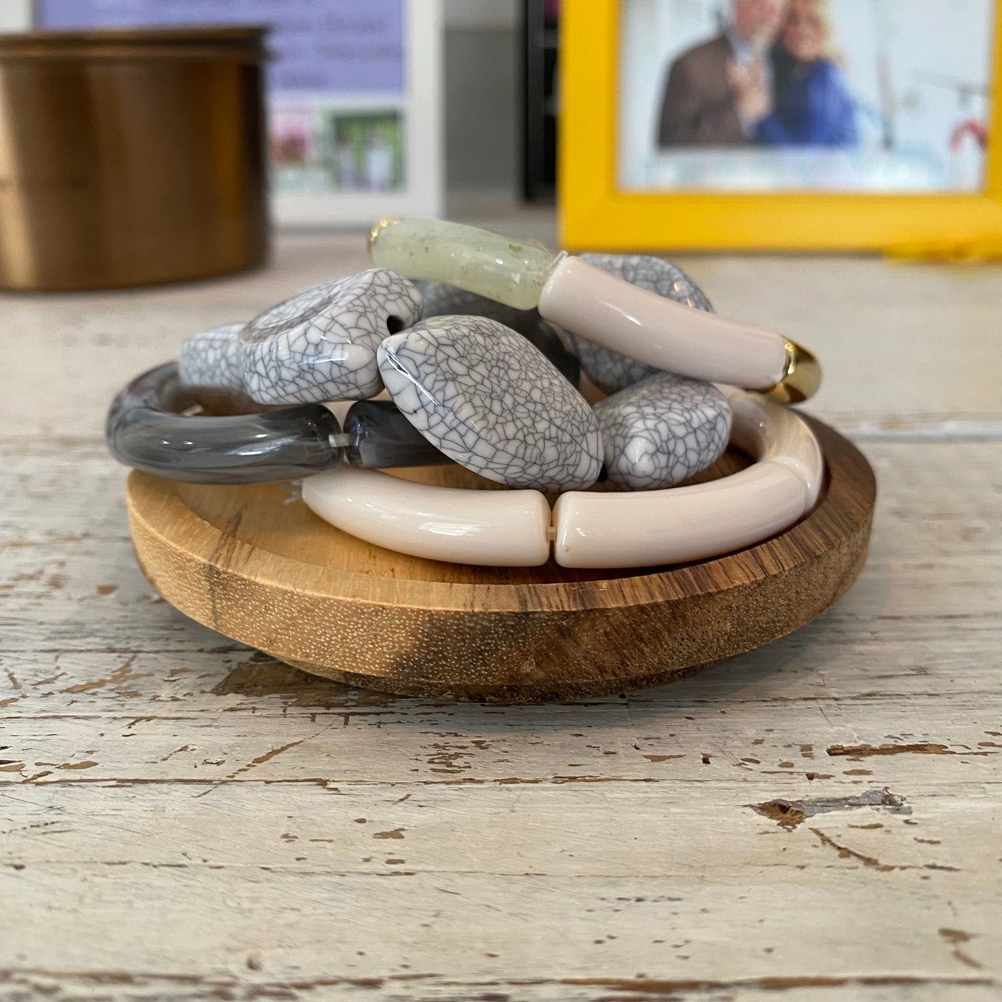 pebblestone bracelet stack