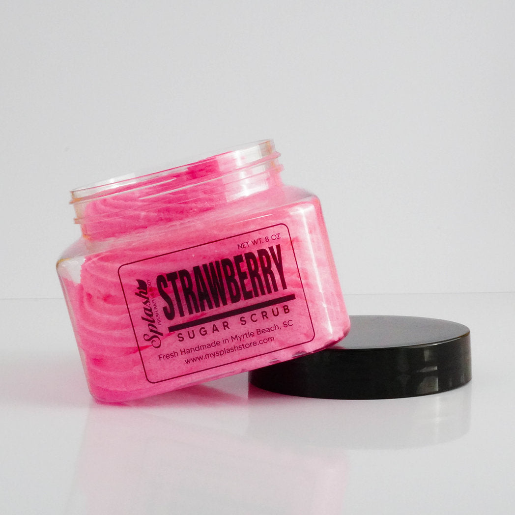 strawberry sugar scrub by Splash