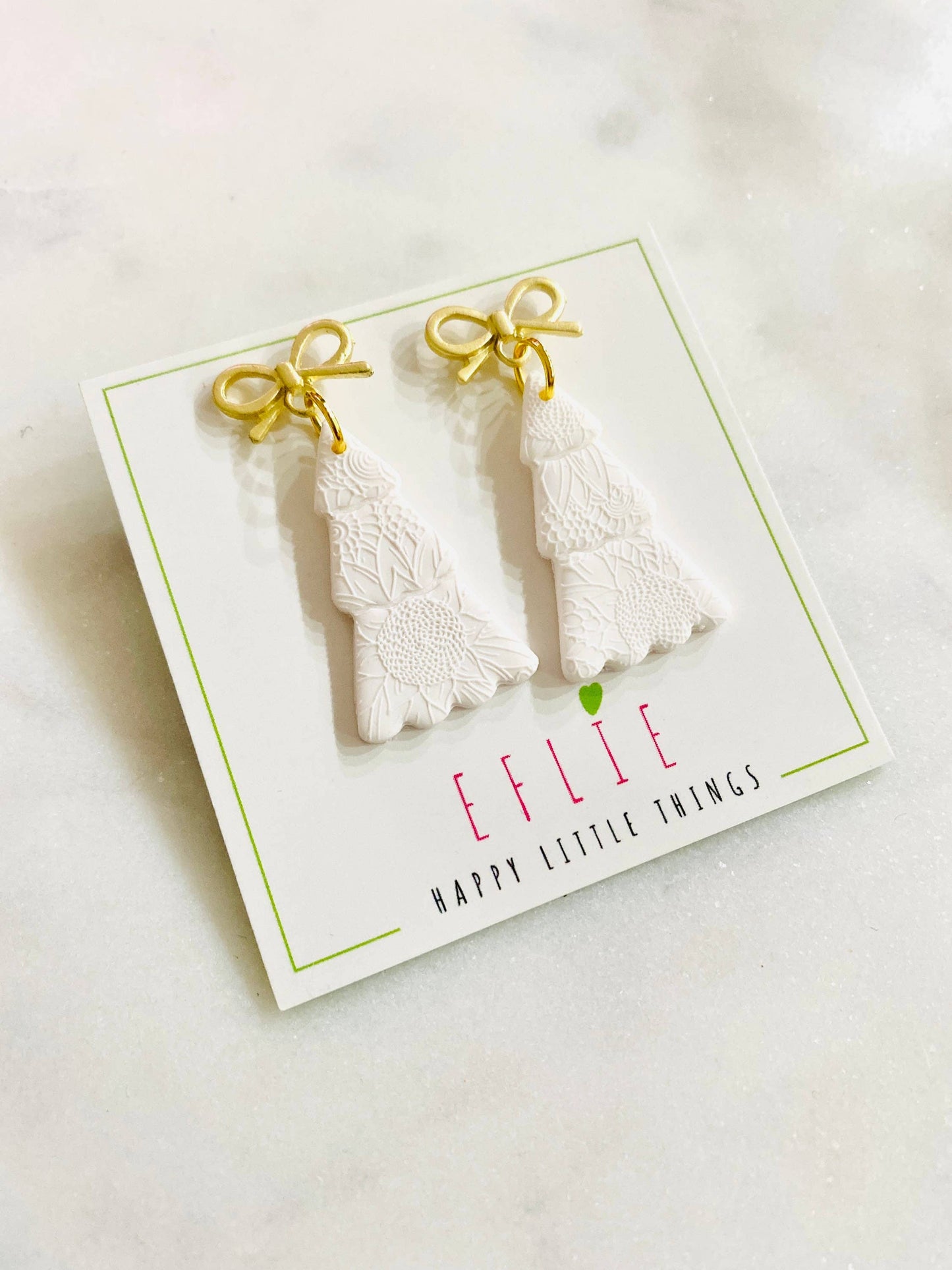 Handmade Christmas Tree Dangle Earrings Holiday Gift: I Want Them All!