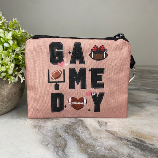 football game day mini pouch