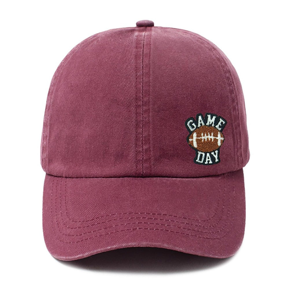 plum GAME DAY baseball cap