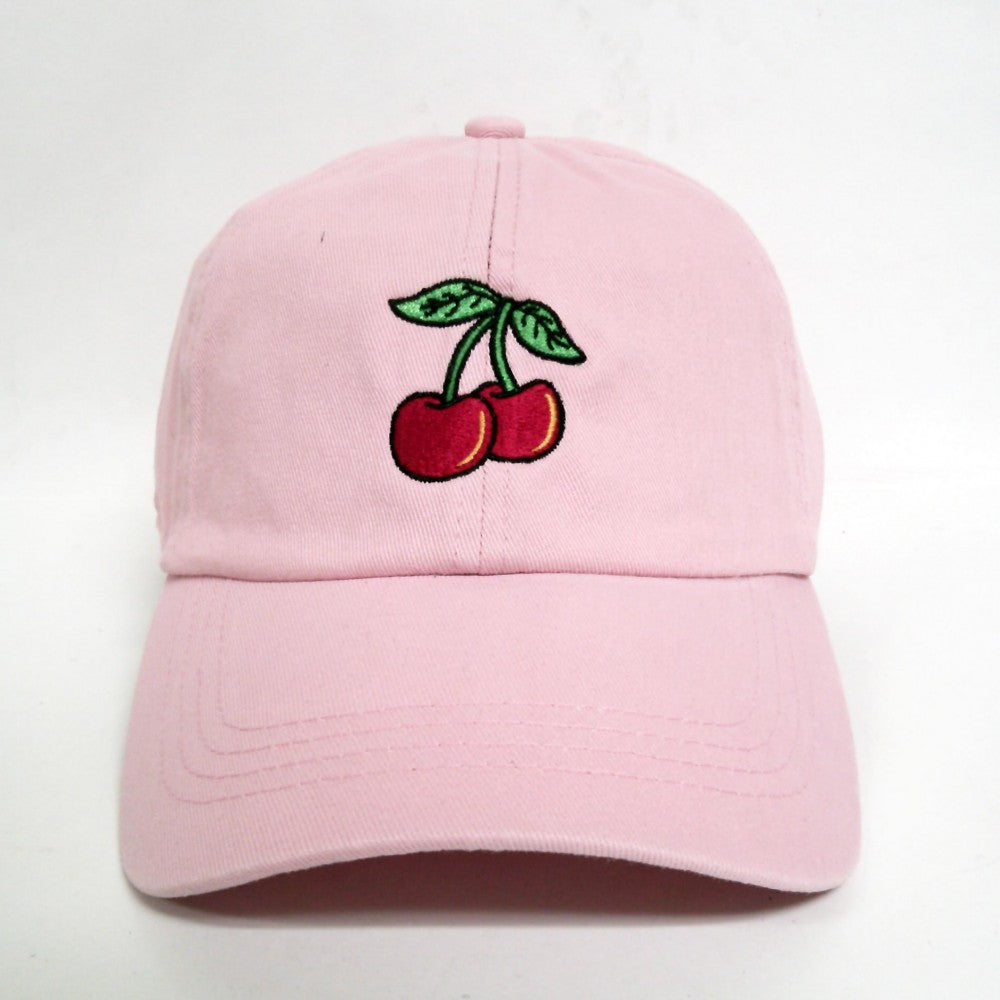 cherries embroidered baseball cap