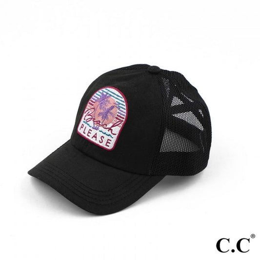 c.c. beach please baseball cap