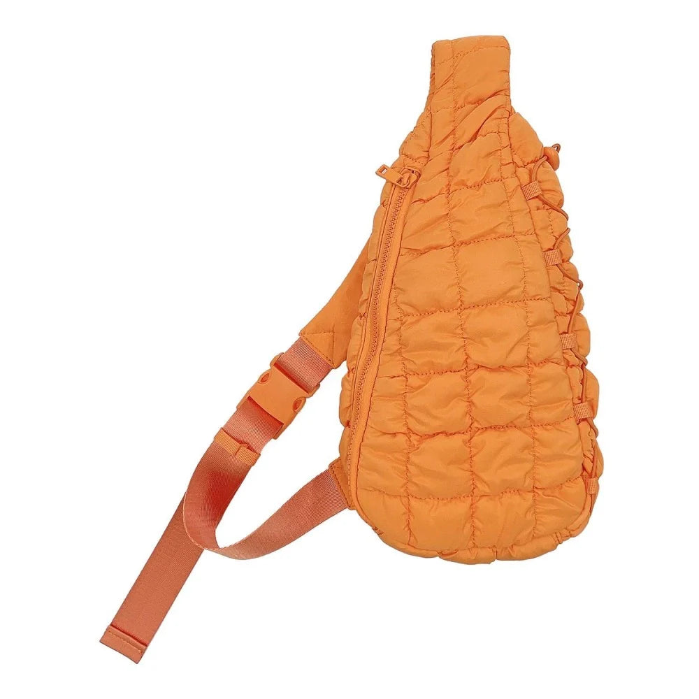 quilted sling bag