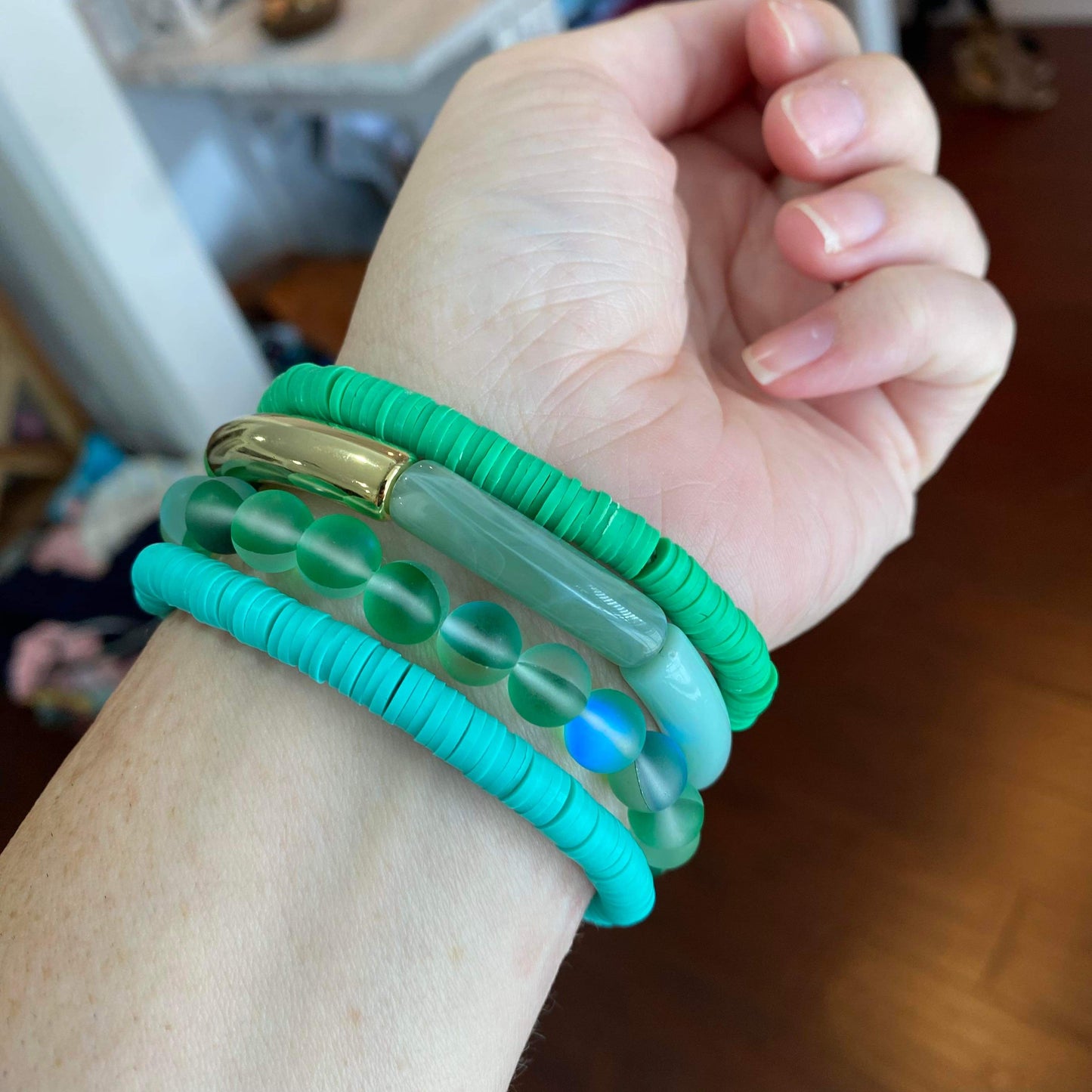 mermaid glass stacks (multiple colors)
