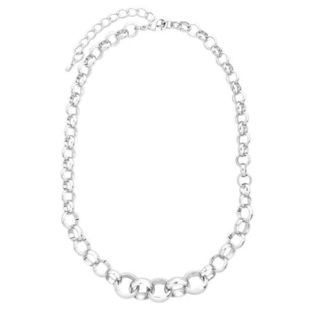 classic linked chain link necklace