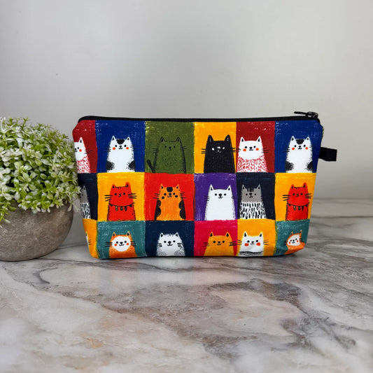square cat pouch