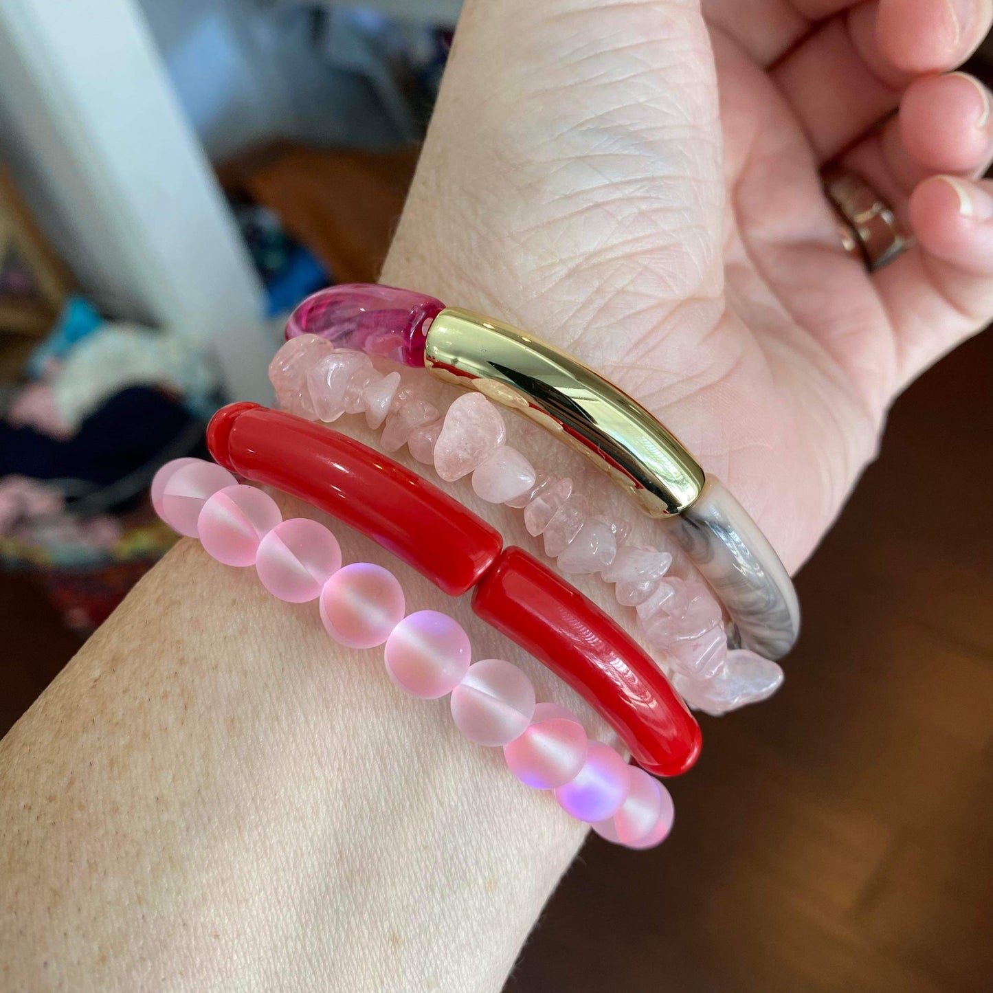 mermaid glass stacks (multiple colors)