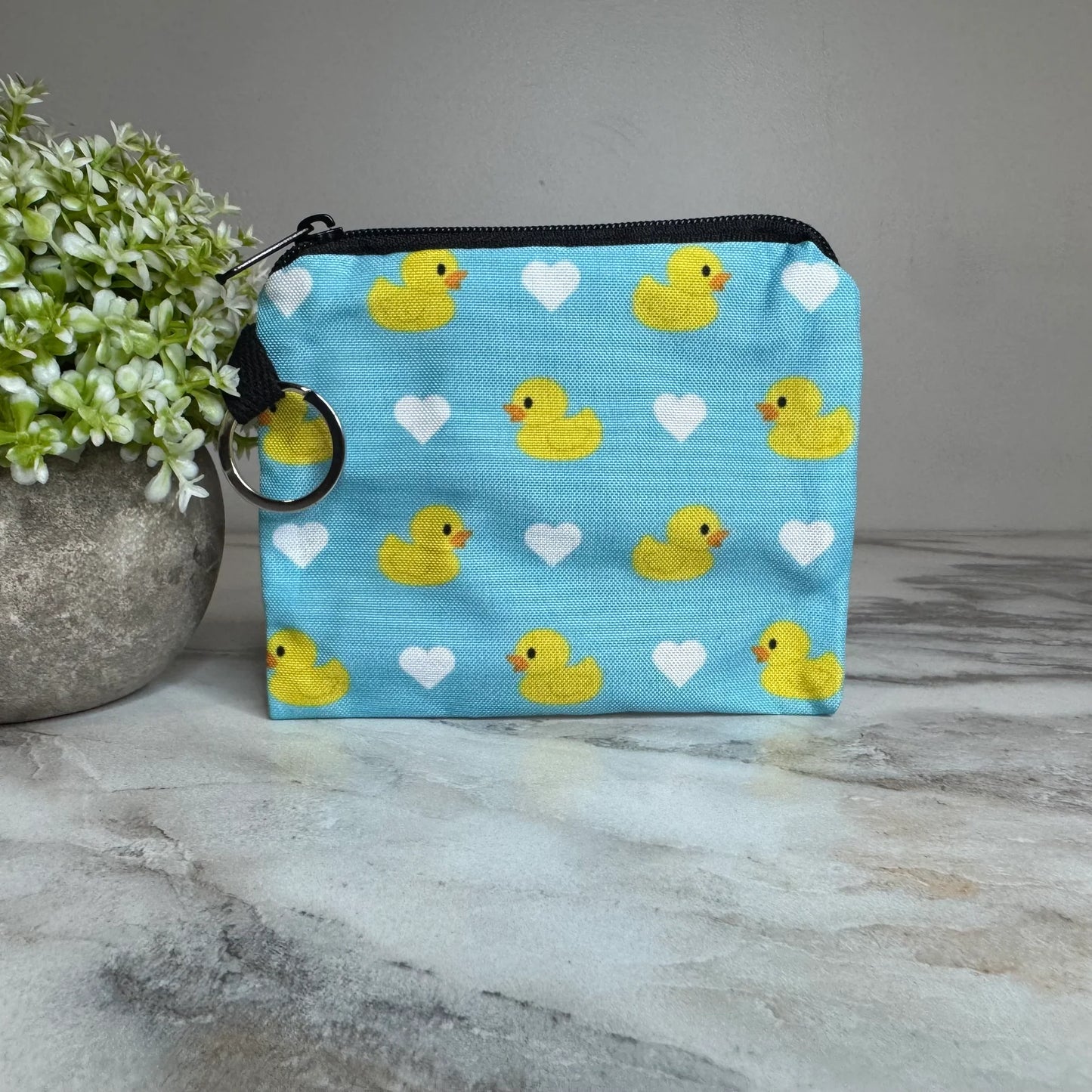 duck heart mini pouch