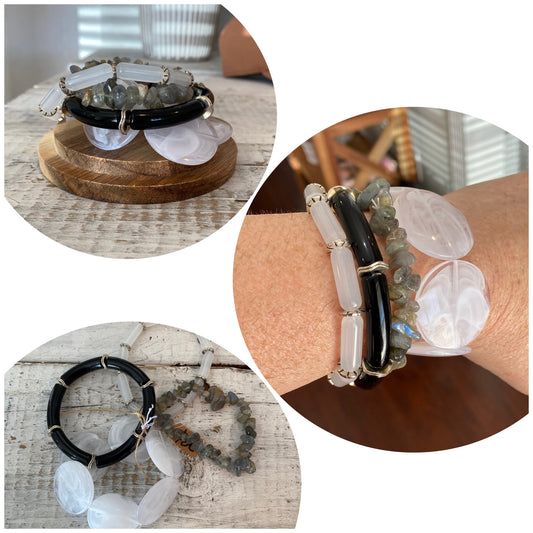 beetlejuice bracelet stack