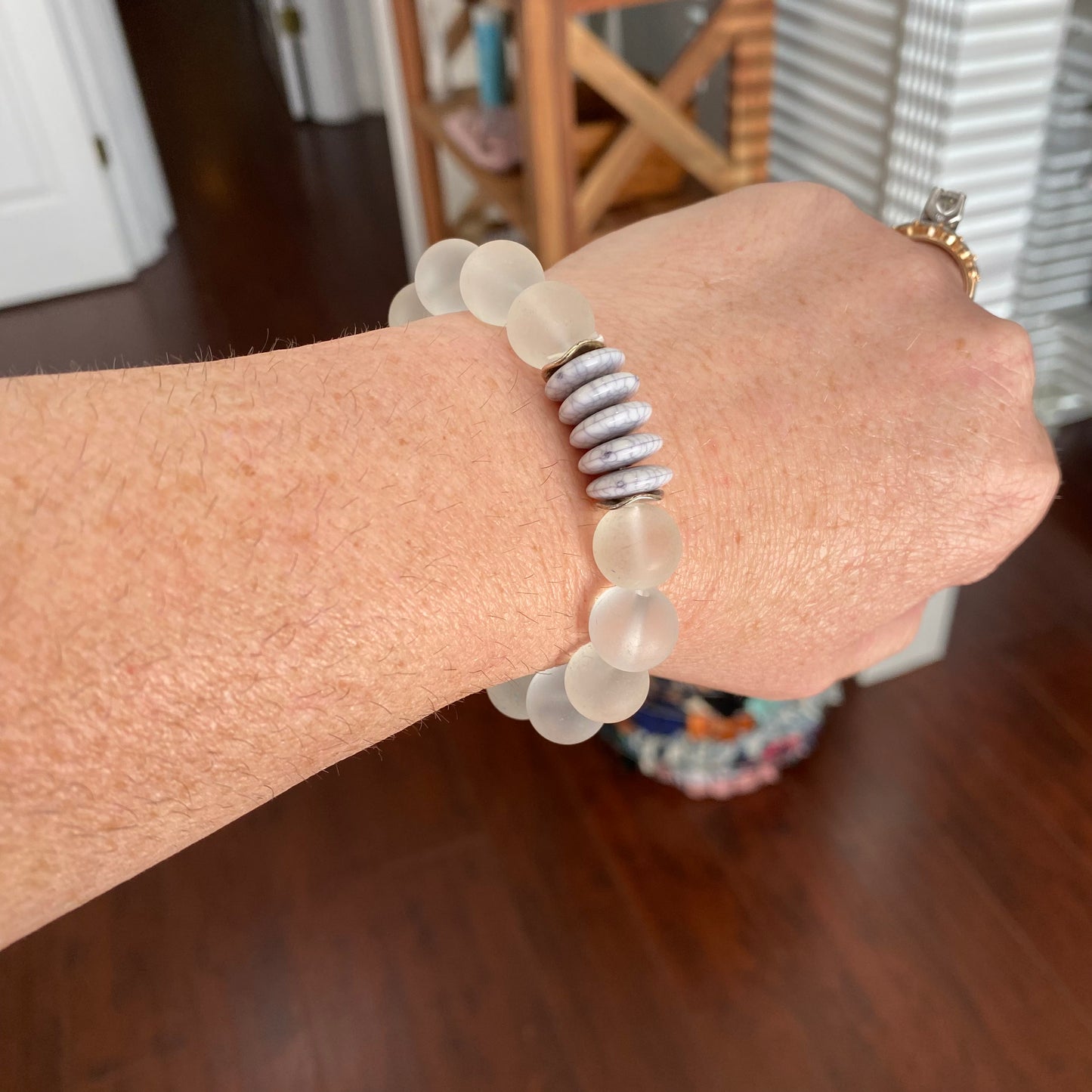 seaglass Buddha bracelets (multiple colors)