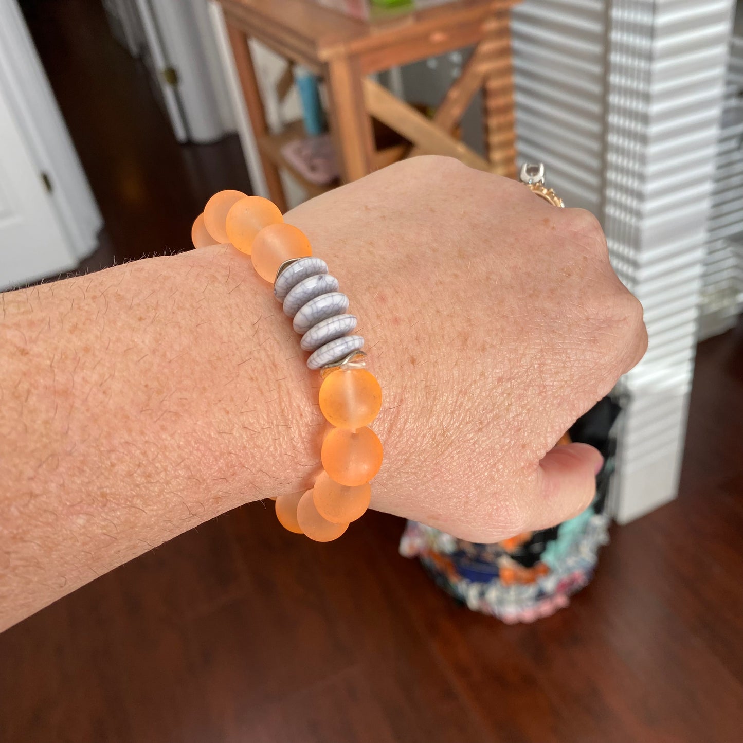 seaglass Buddha bracelets (multiple colors)