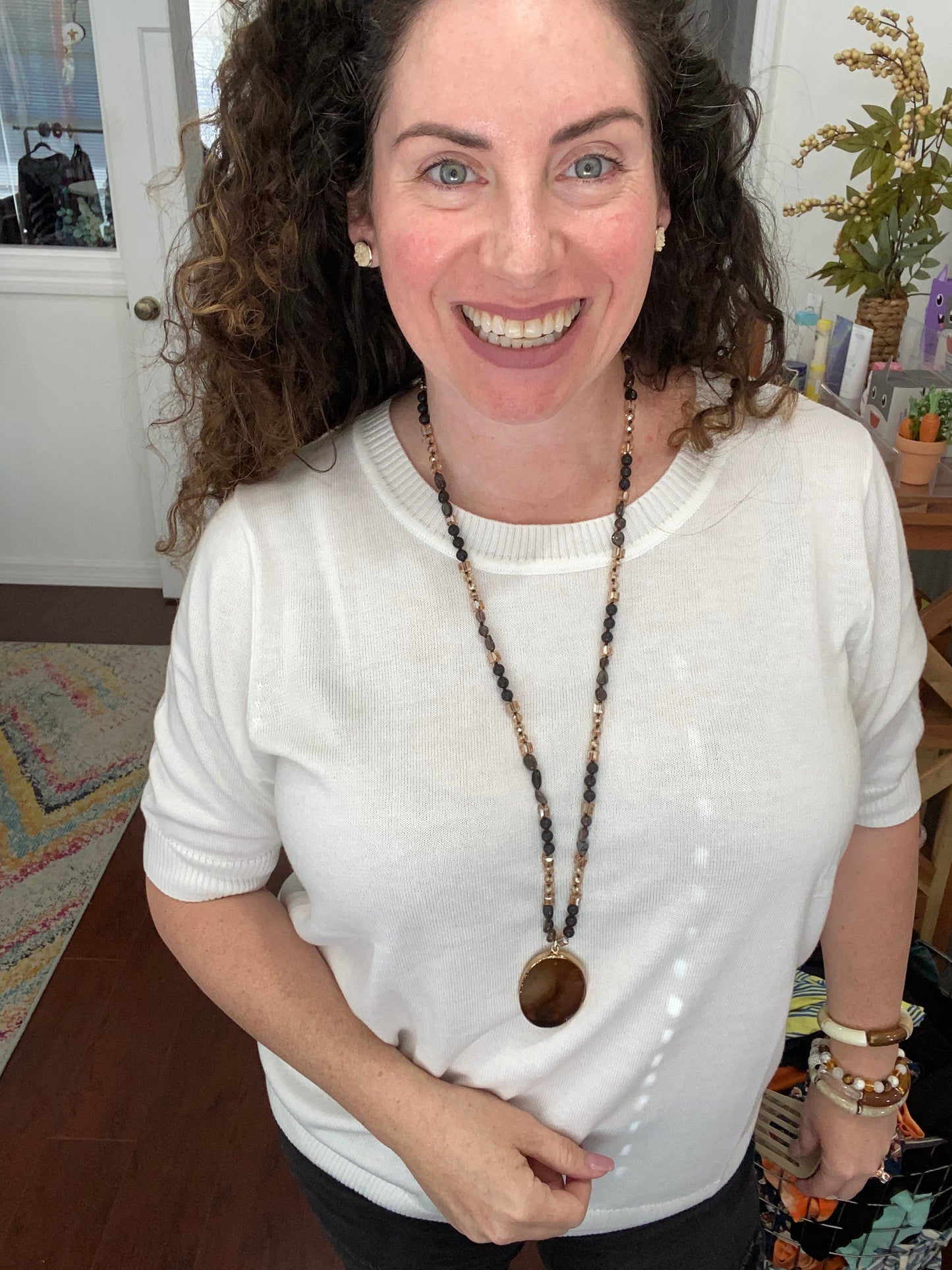 agate stone pendant necklaces