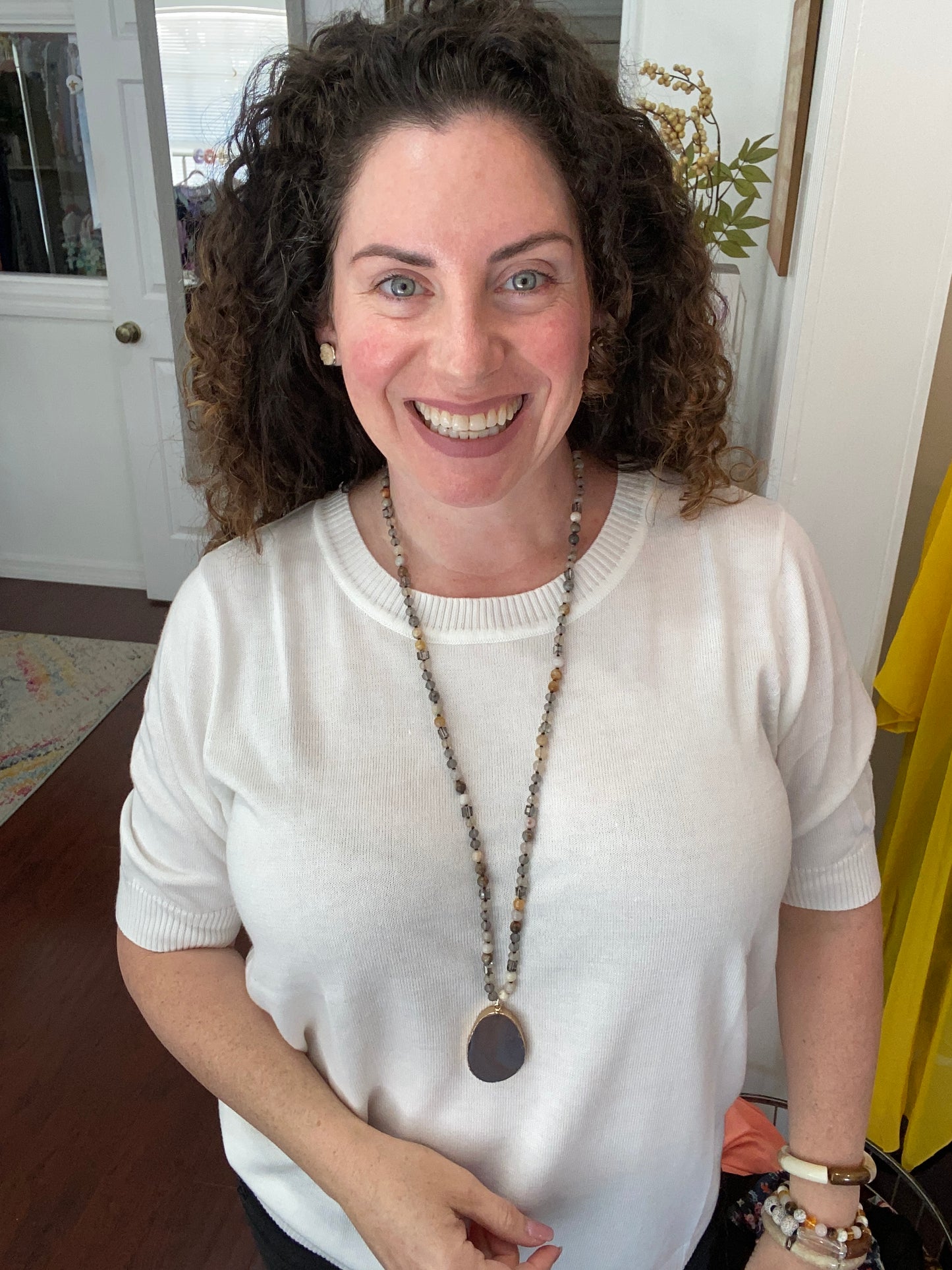 agate stone pendant necklaces