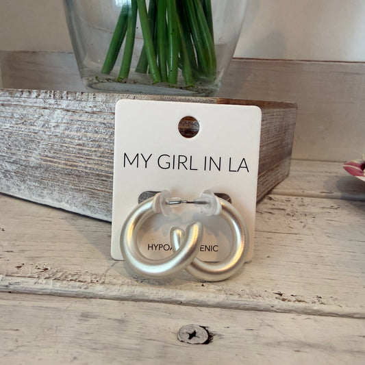 betty hoop in matte silver