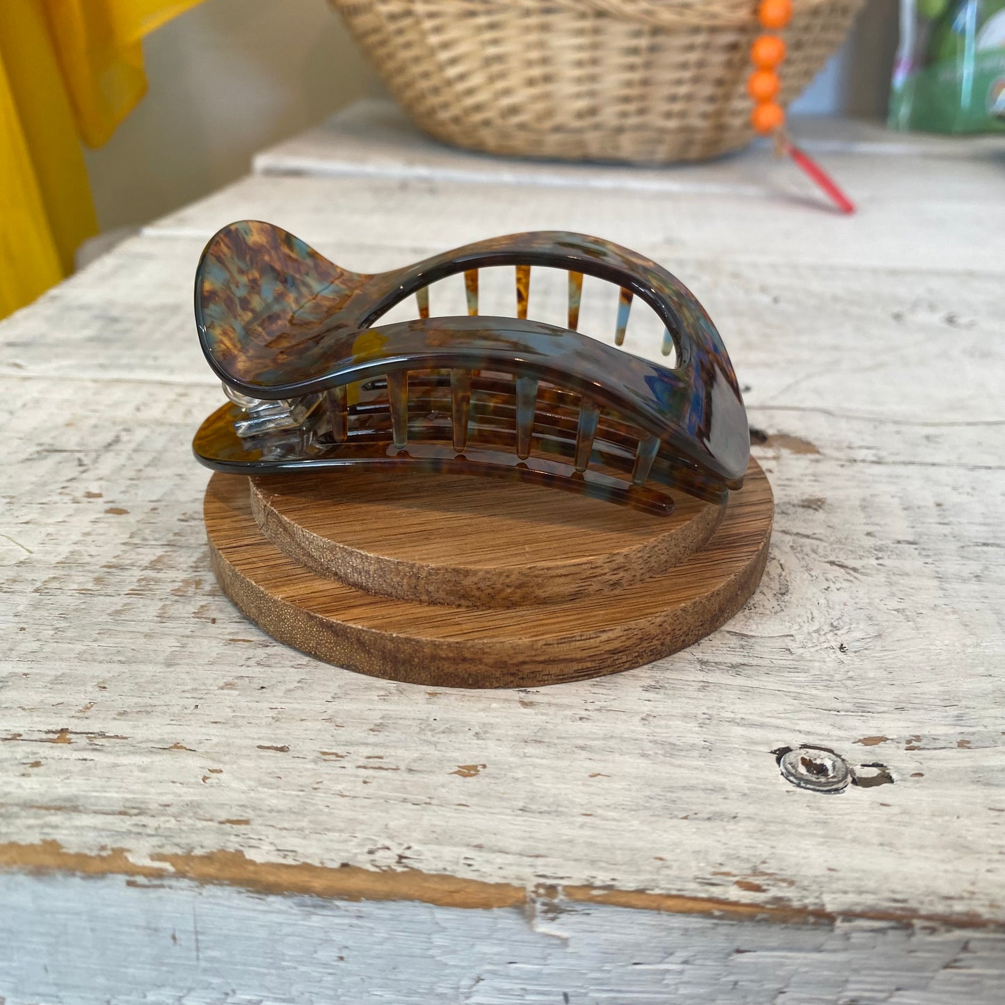 flat marble claw clips