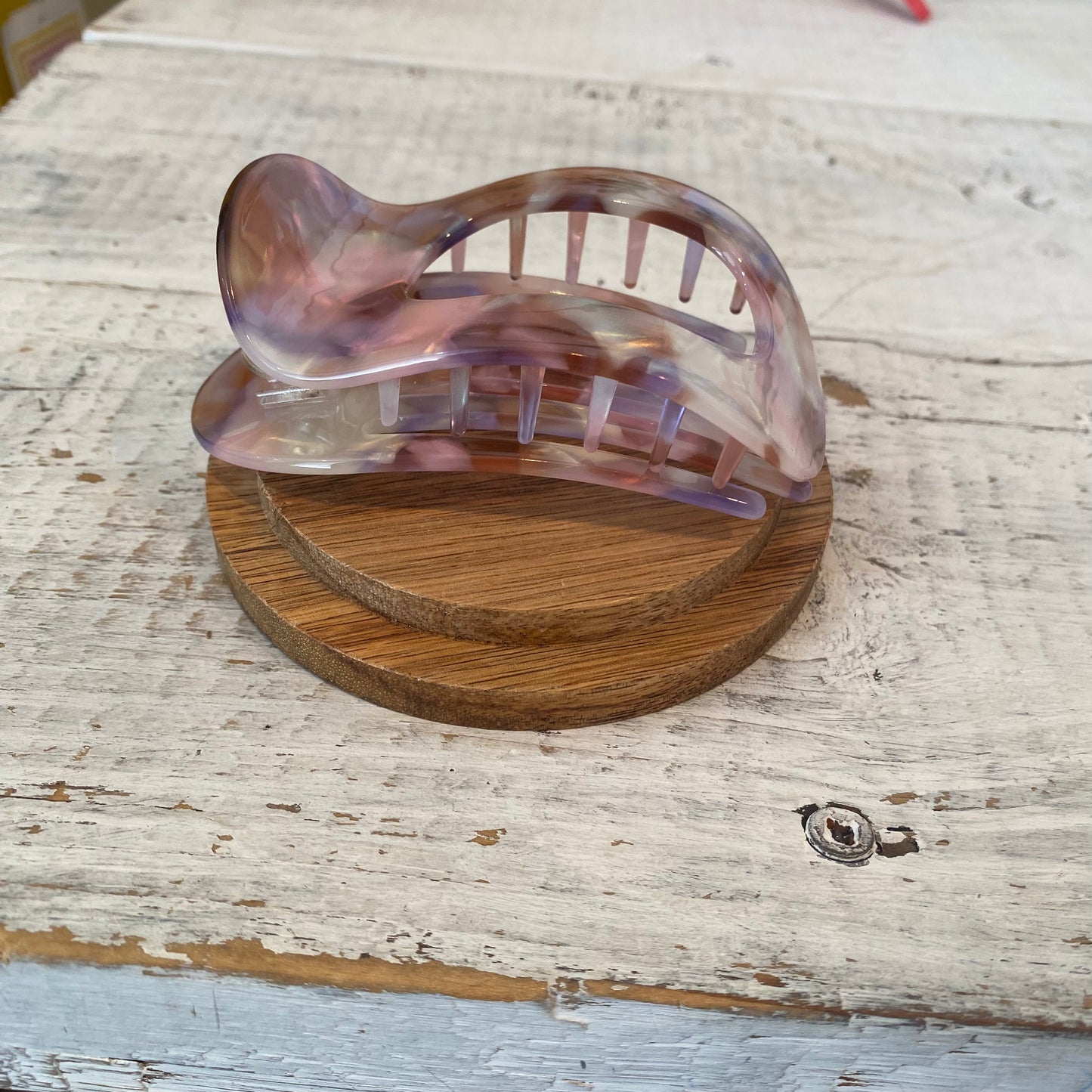 flat marble claw clips