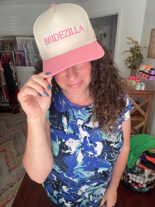 bridezilla retro baseball cap