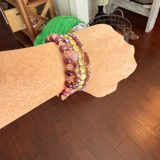 crystal amethyst stack