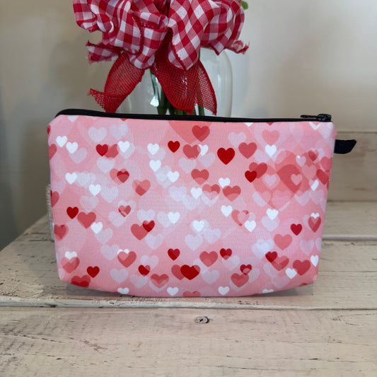 confetti hearts pouch