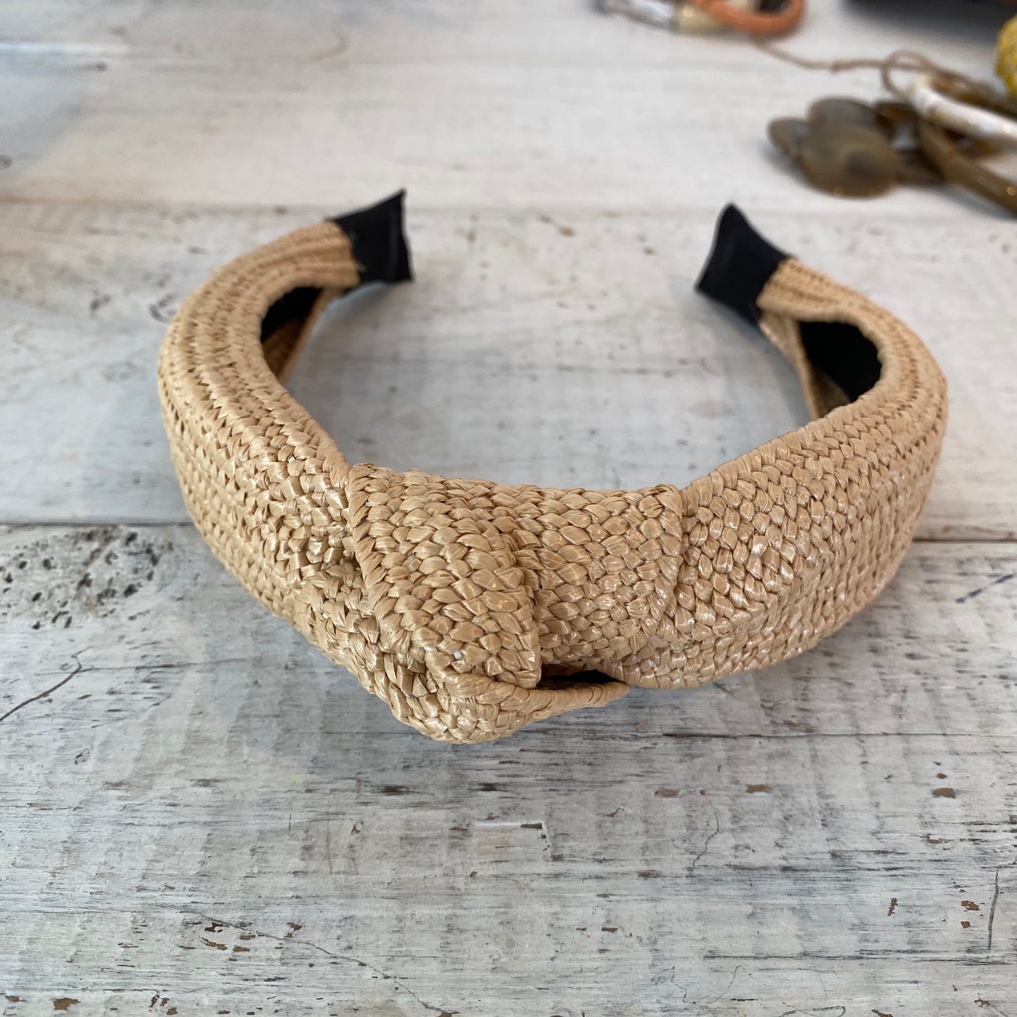 straw woven headband (raffia)