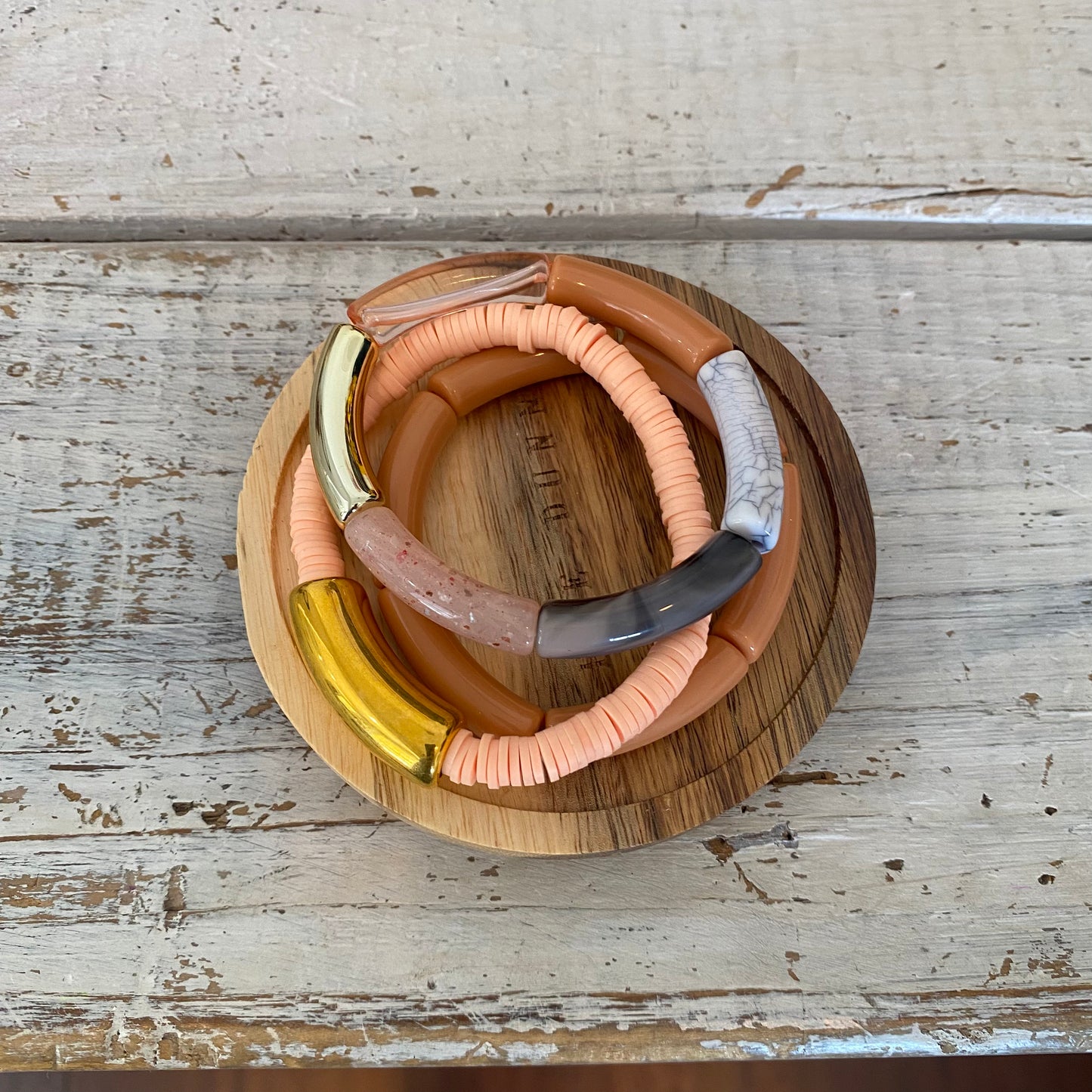 fall festival bracelet stack