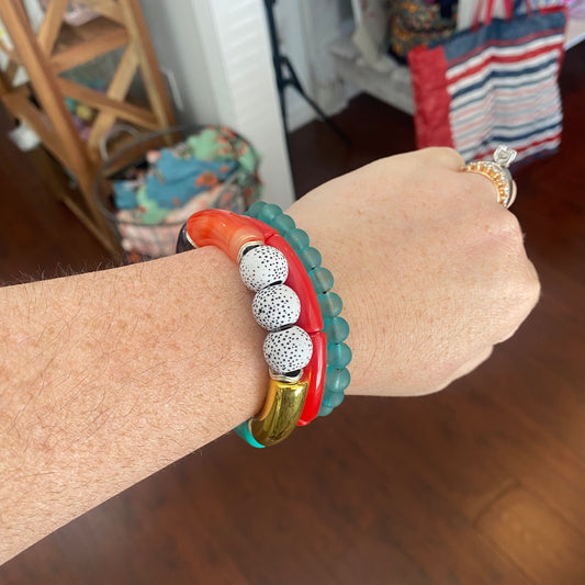 miami vice bracelet stack