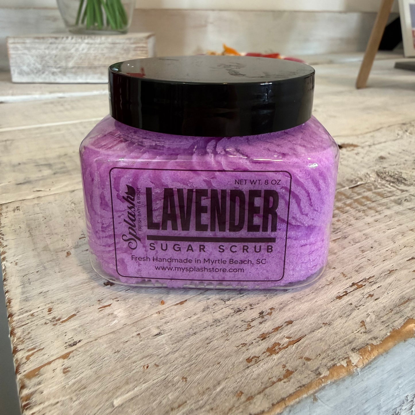 lavender sugar scrub by Splash