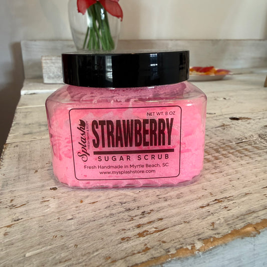 strawberry sugar scrub by Splash