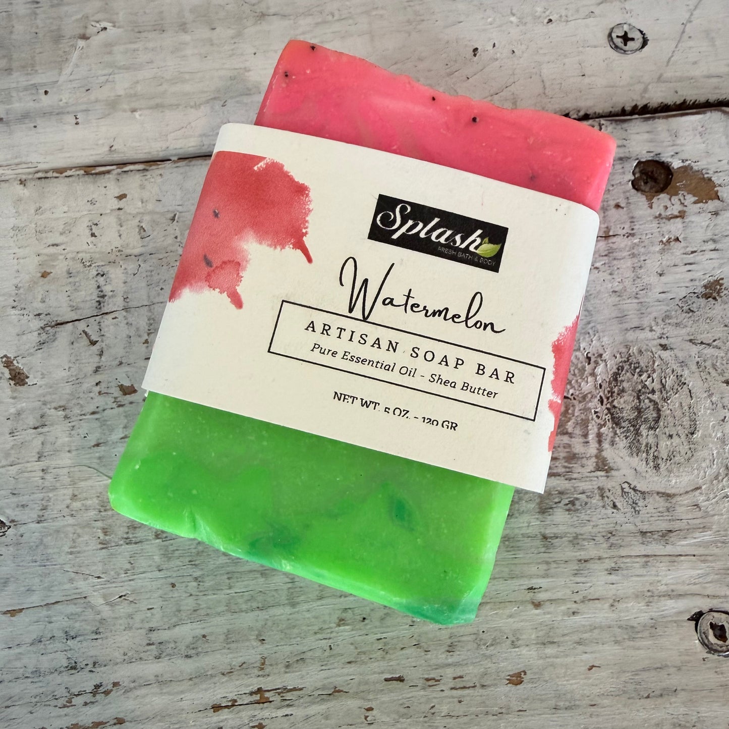 watermelon handcrafted soap by Splash