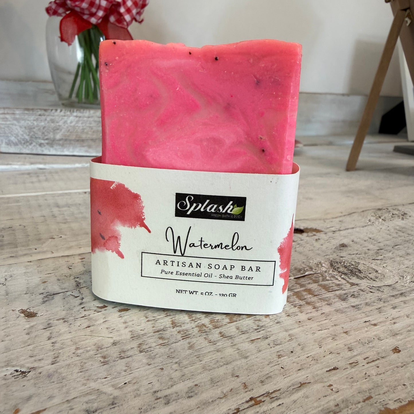 watermelon handcrafted soap by Splash