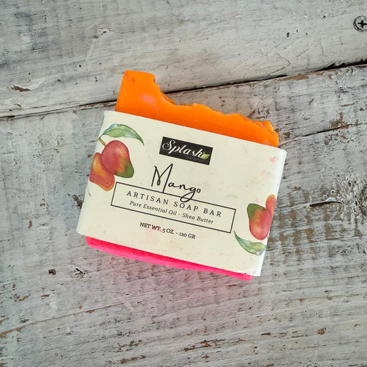 mango handcrafted soap by Splash