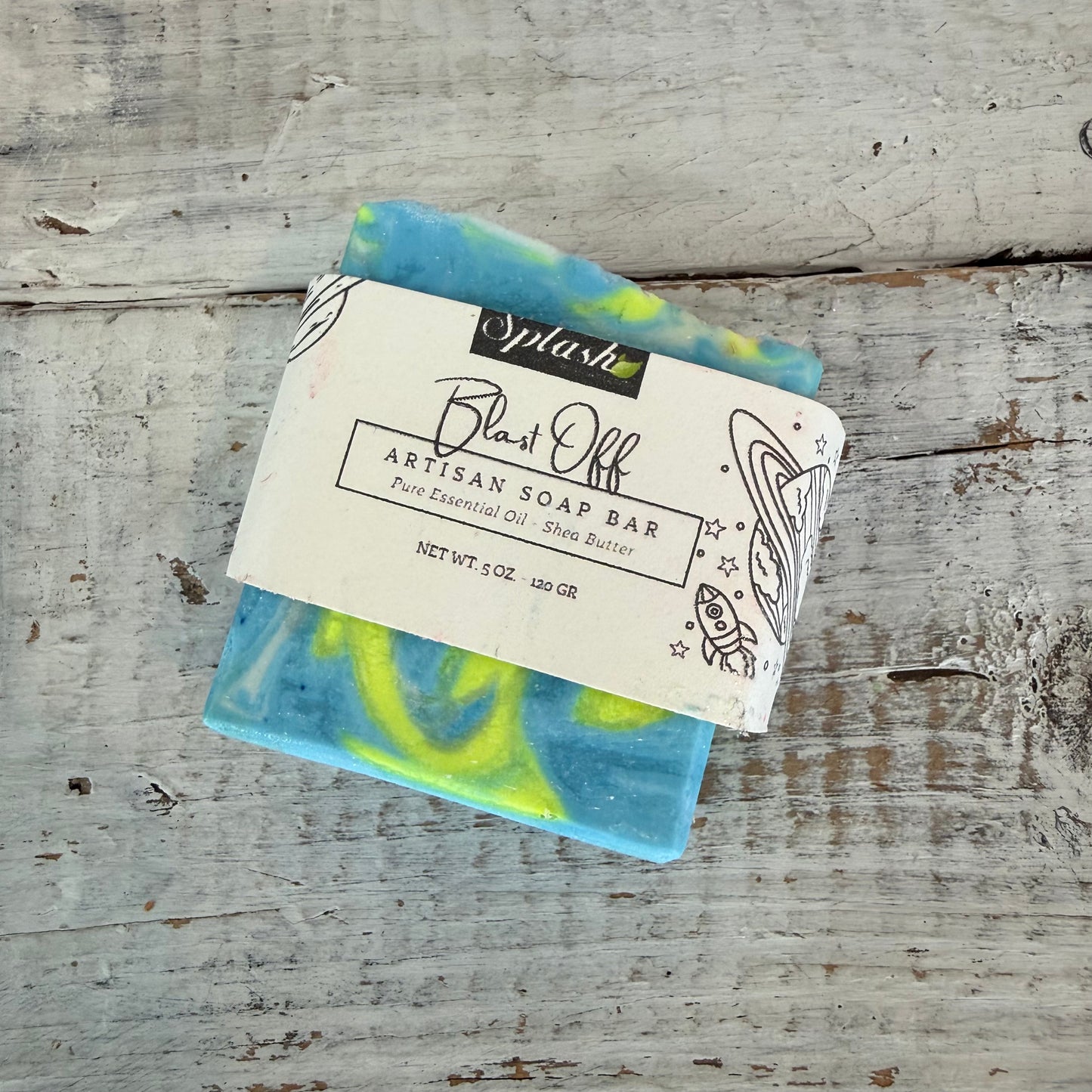 blast off handcrafted soap by Splash