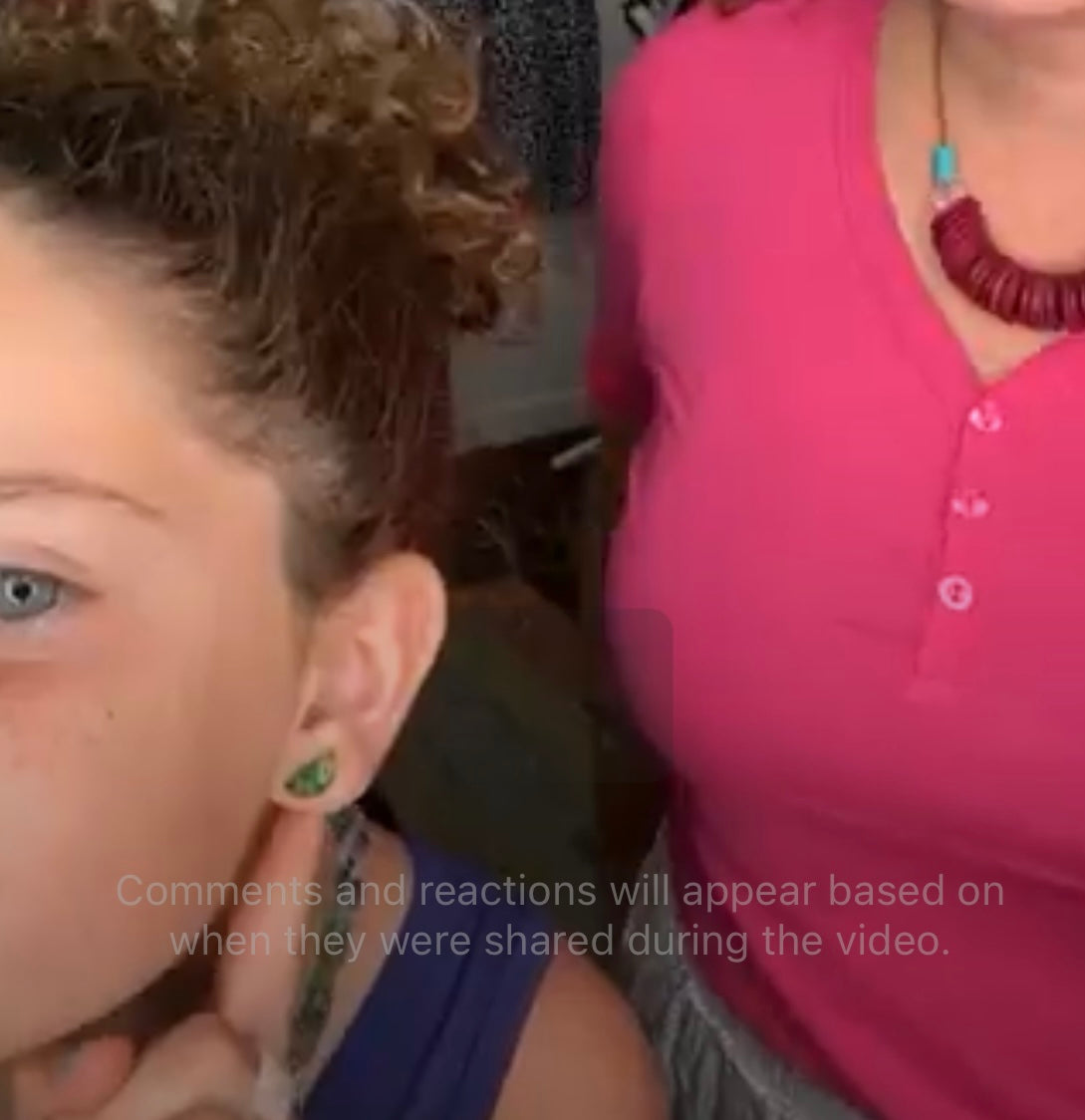 watermelon slice quartz studs