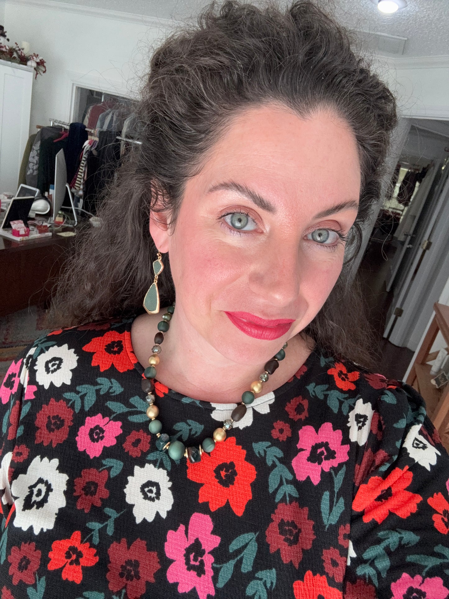 linked vegan leather fishhook drops