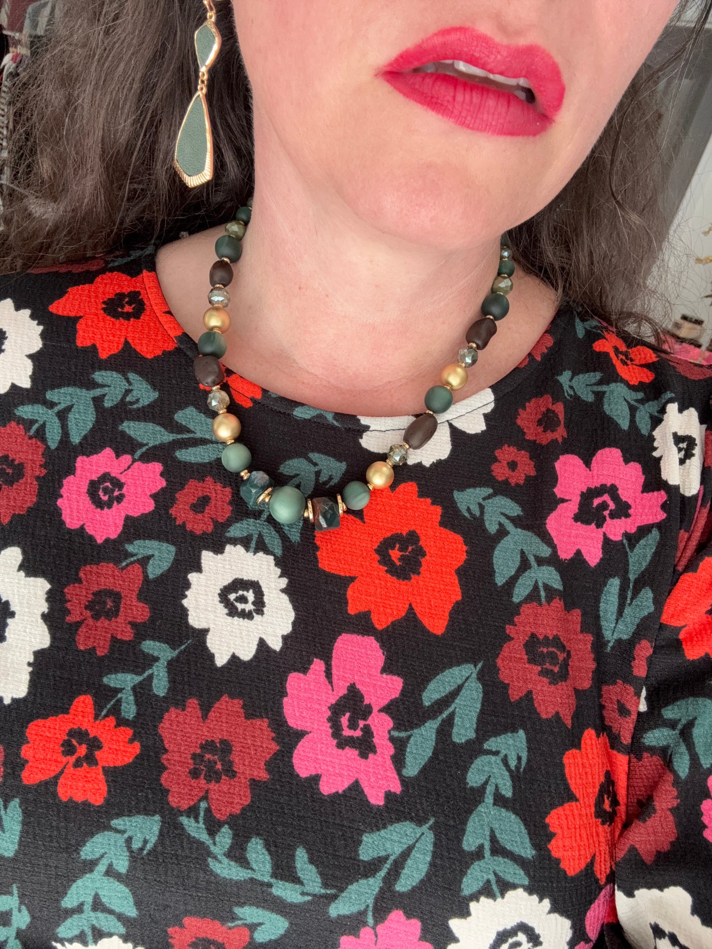 linked vegan leather fishhook drops