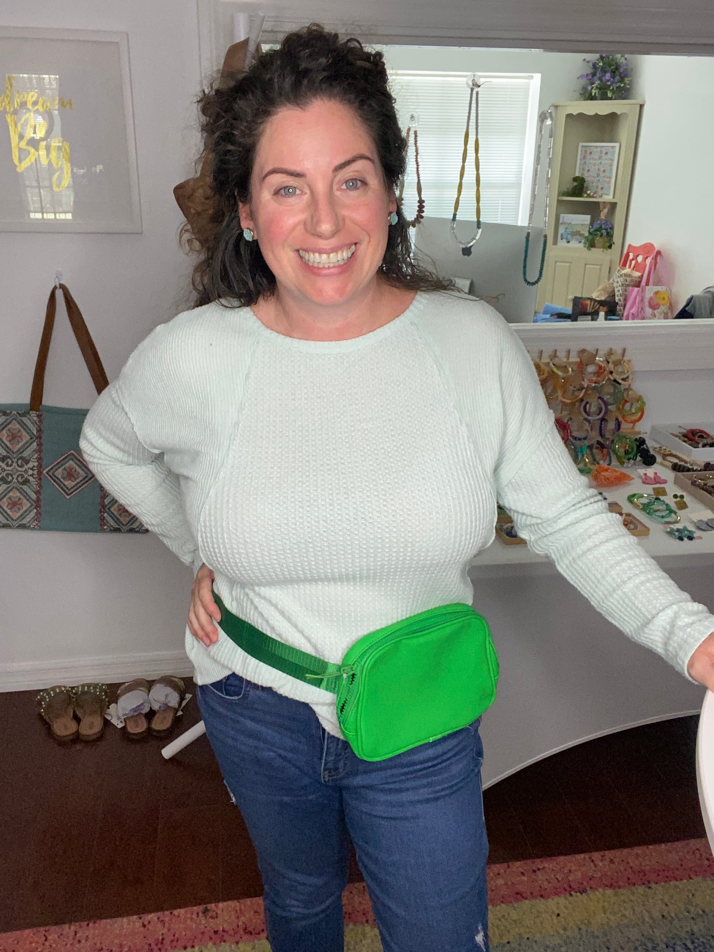 cross body leather belt bag by unni