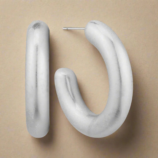 betty hoop in matte silver