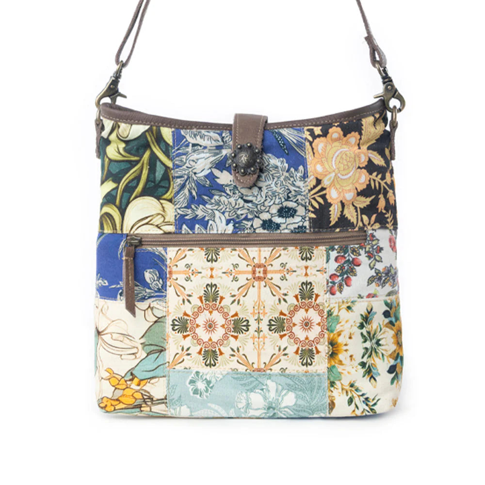 myra meadow spur shoulder bag in harvest patch