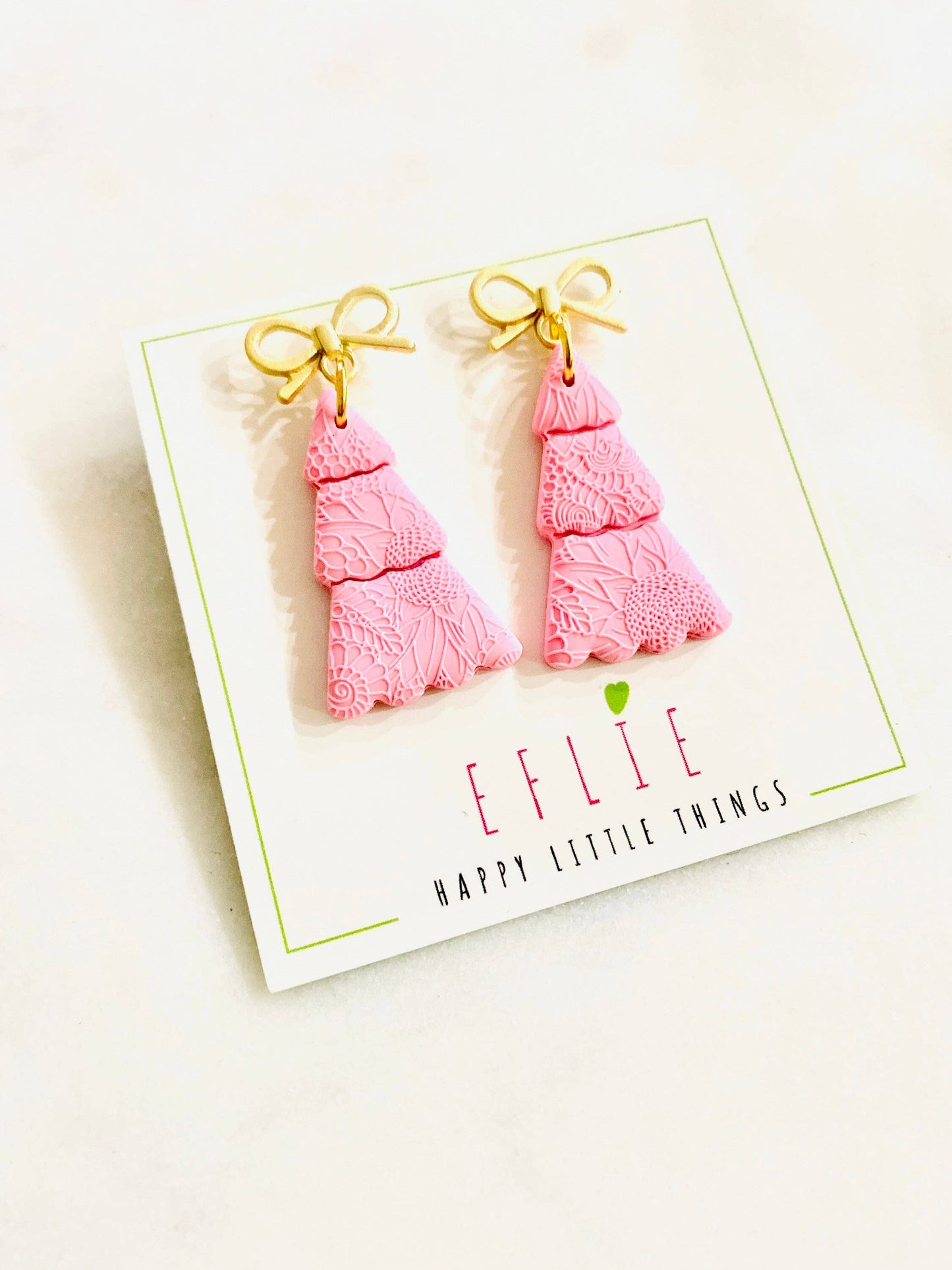 Handmade Christmas Tree Dangle Earrings Holiday Gift: I Want Them All!