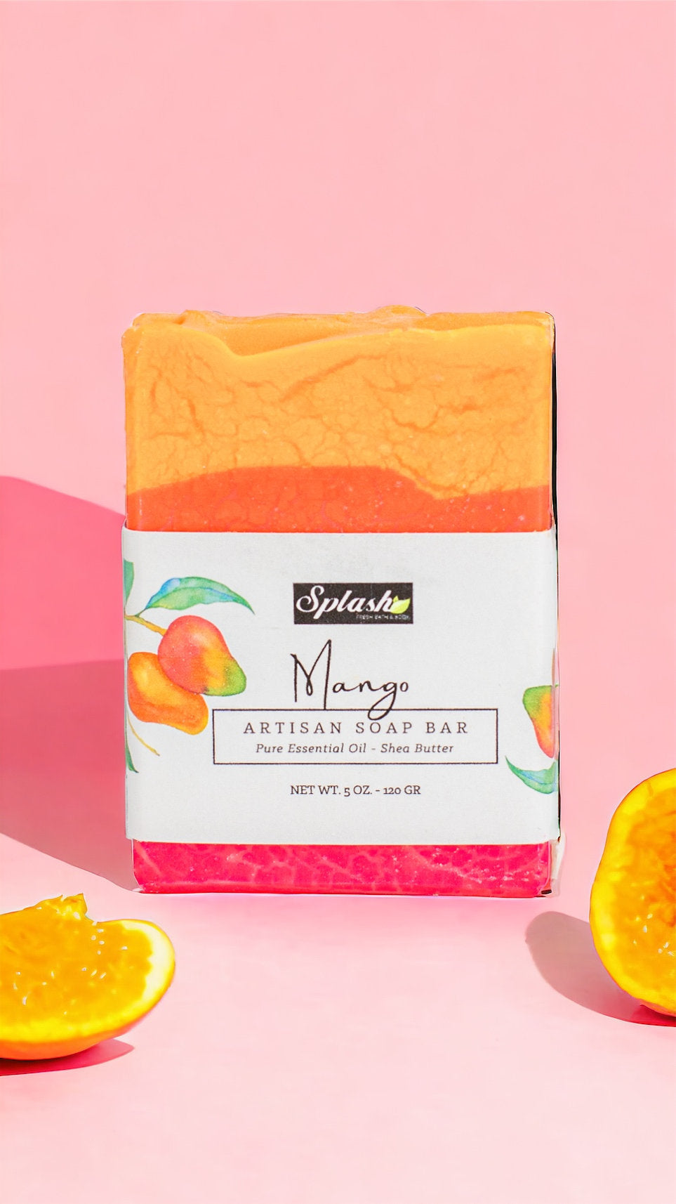 mango handcrafted soap by Splash